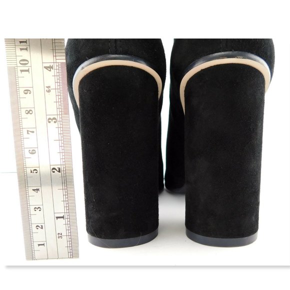 New STUART WEITZMAN Black Suede Knee High Boots 8 - Picture 7 of 9